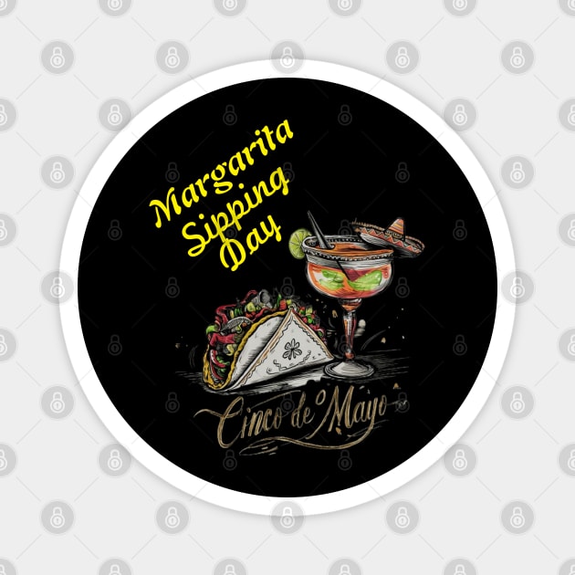 Taco and Margarita Senorita Needs A Margarita Magnet by coollooks